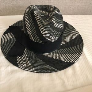 Anthropologie Monochrome Striped Hat